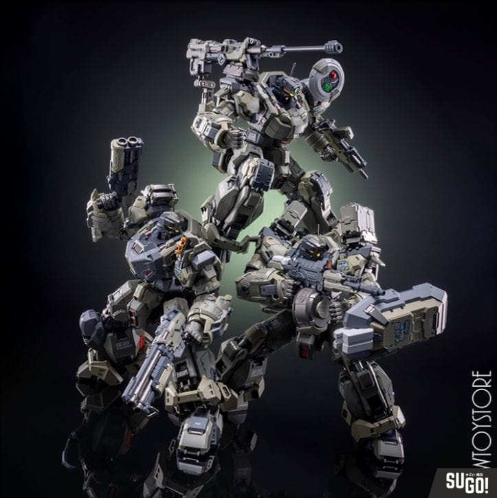 Moshow Progenitor Effect - Illustrious Class: Blue Flame Ppsh Squad Set Action Figure