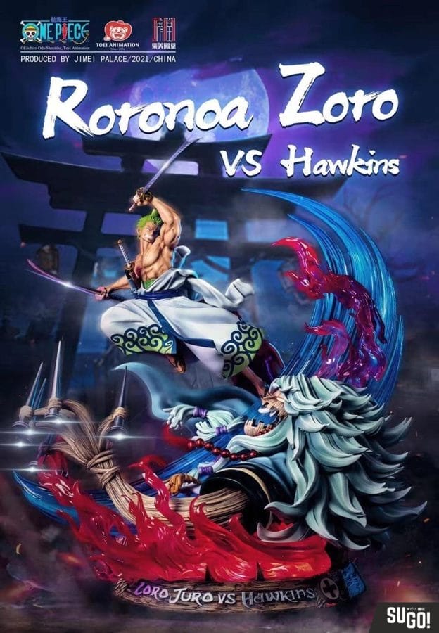 Jimei Palace One Piece Roronoa Zoro VS Hawkins 1/6 Scale Licensed Statue