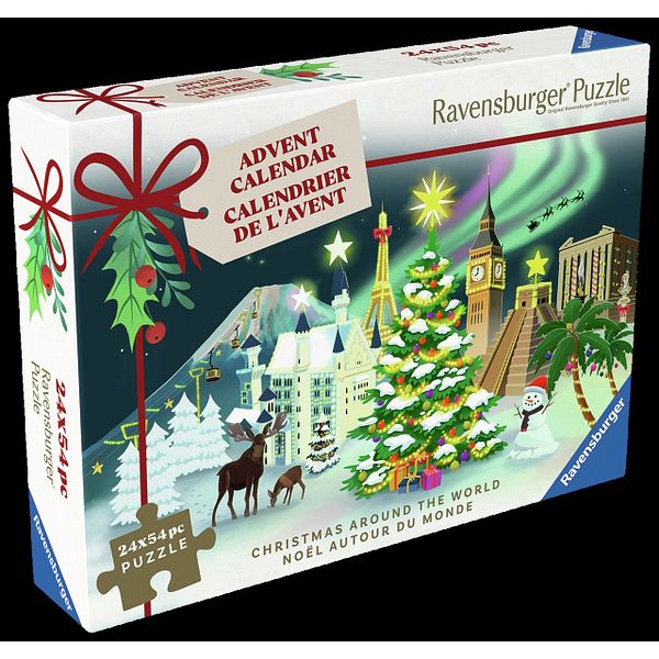 Palapelijoulukalenteri Ravensburger 24 x 56 palaa