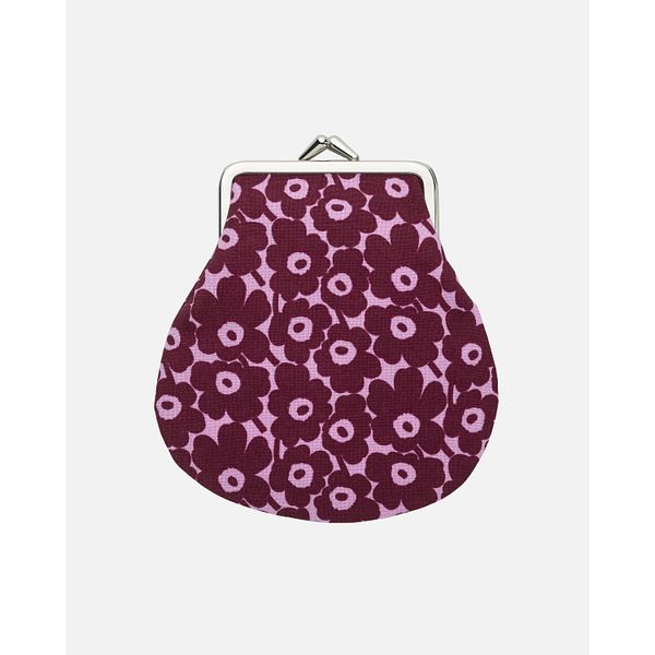 Pieni kukkaro Marimekko Pikkuinen Unikko, pinkki, tummanpunainen