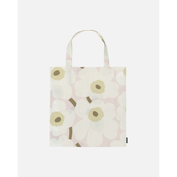 Kassi Marimekko Unikko, 44x43 cm, vaaleanpunainen, luonnonvalkoinen, hiekka
