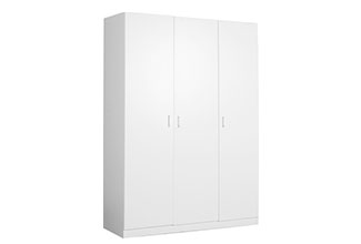 ארון בגדים 3 דלתות מדפים ותליה