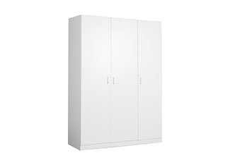 ארון בגדים 3 דלתות מדפים ותליה