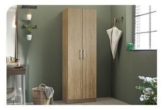 ארון שירות 5 מדפים ו2 דלתות