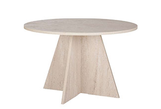 שולחן אוכל דגם רושל בצבע טרווטרין