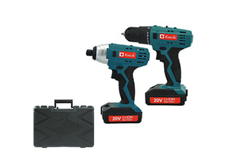 סט כלי עבודה ליתיום 16V הכולל מברגת אימפקט + מברגת גיר כולל 2 סוללות ליתיום