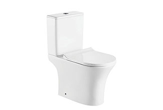 סט מונבלוק חרס מאסן מעוגל לבן מבריק