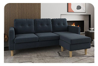 ספה מודולרית פינתית מבד רחיץ דוחה כתמים