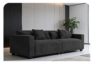 ספת רביצה מבד קורדרוי רחיץ ודוחה כתמים דגם איימי