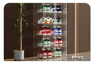 סט 10 קופסאות שקופות לאחסון