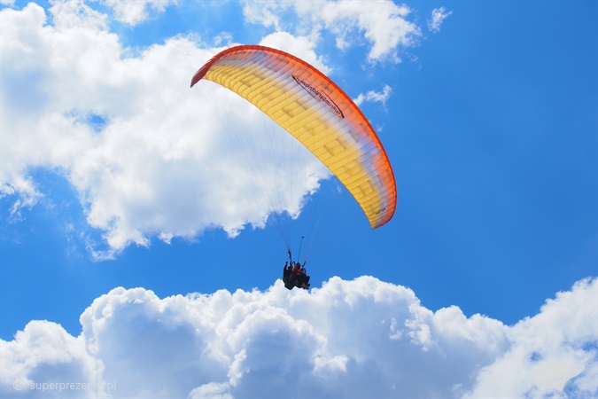 Lot paralotnią - Góra Żar, Skrzyczne