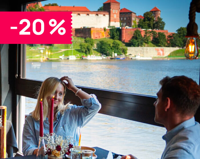 Romantyczna kolacja degustacyjna z rejsem w Krakowie