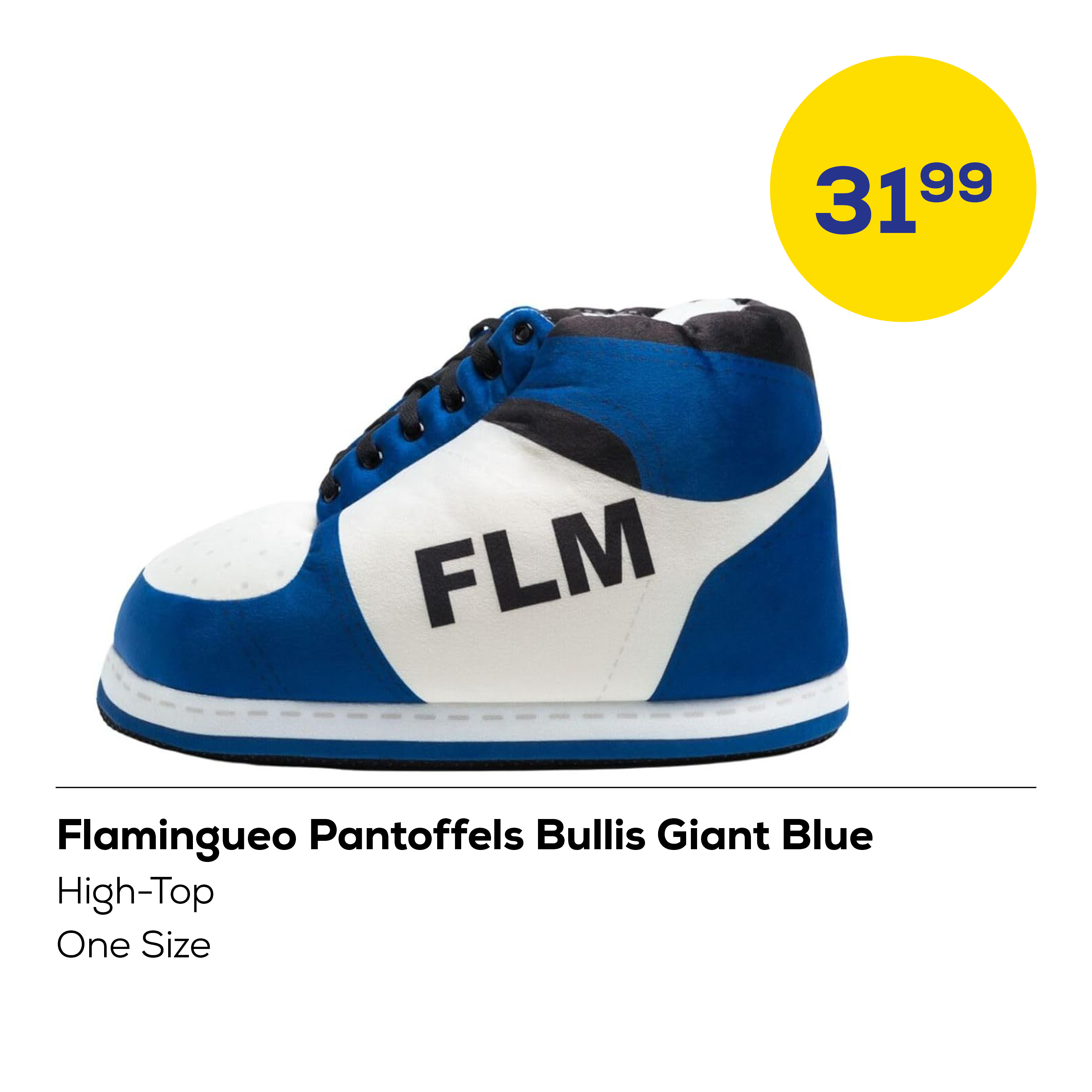 Flamingueo Pantoffels Bullis Giant Blue High-Top - One Size