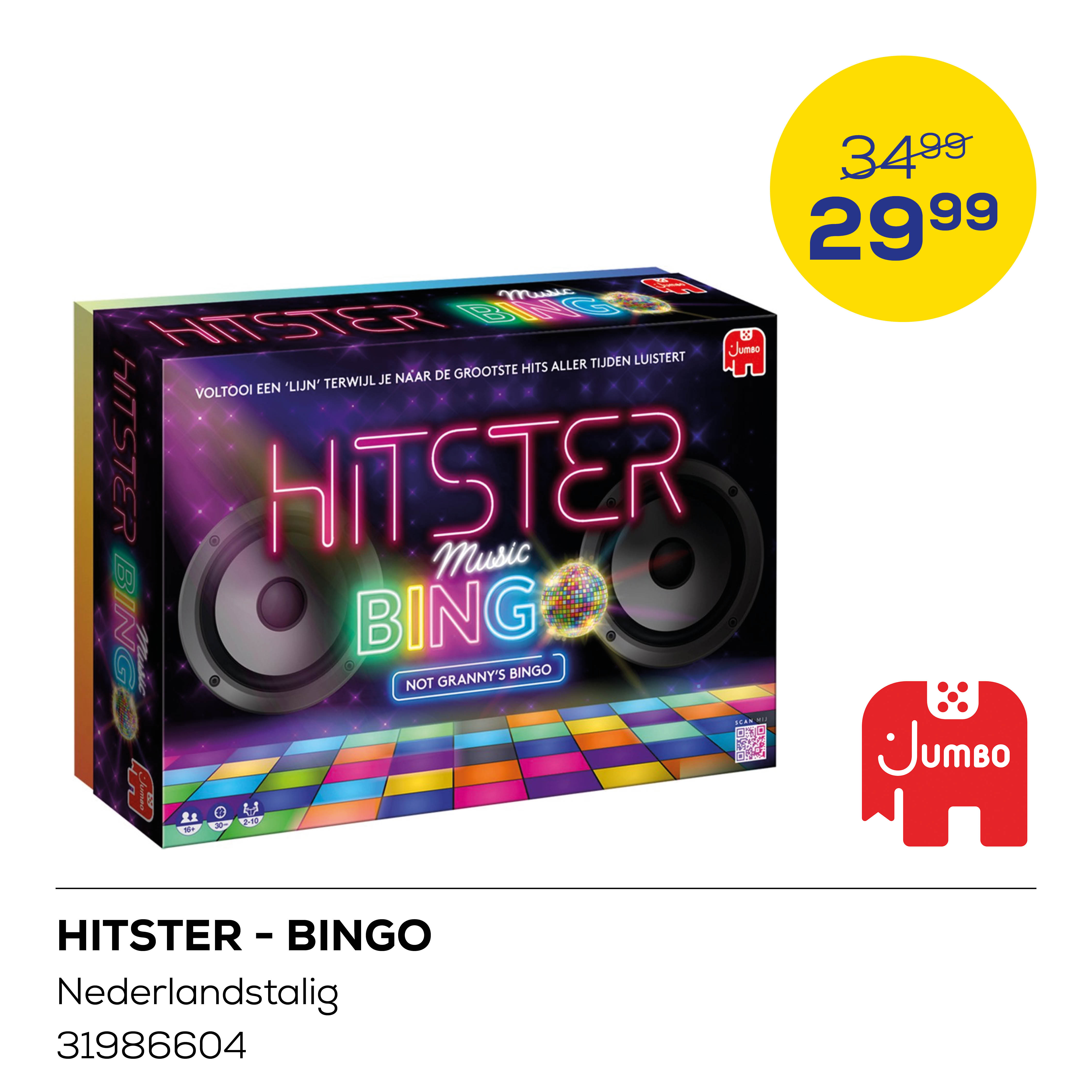 Hitster - Bingo - Nederlandstalig