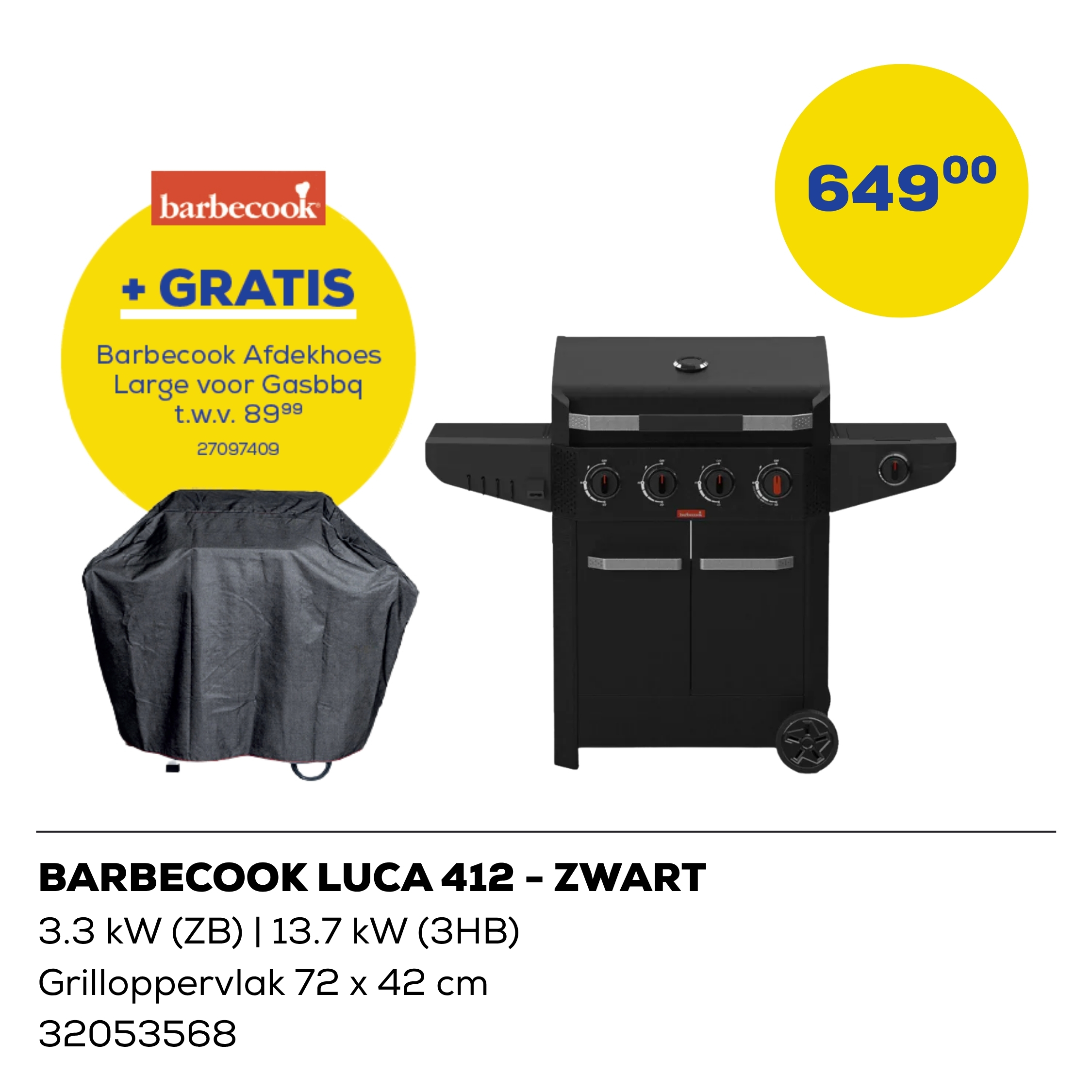 Barbecook Luca 412 Gasbarbecue