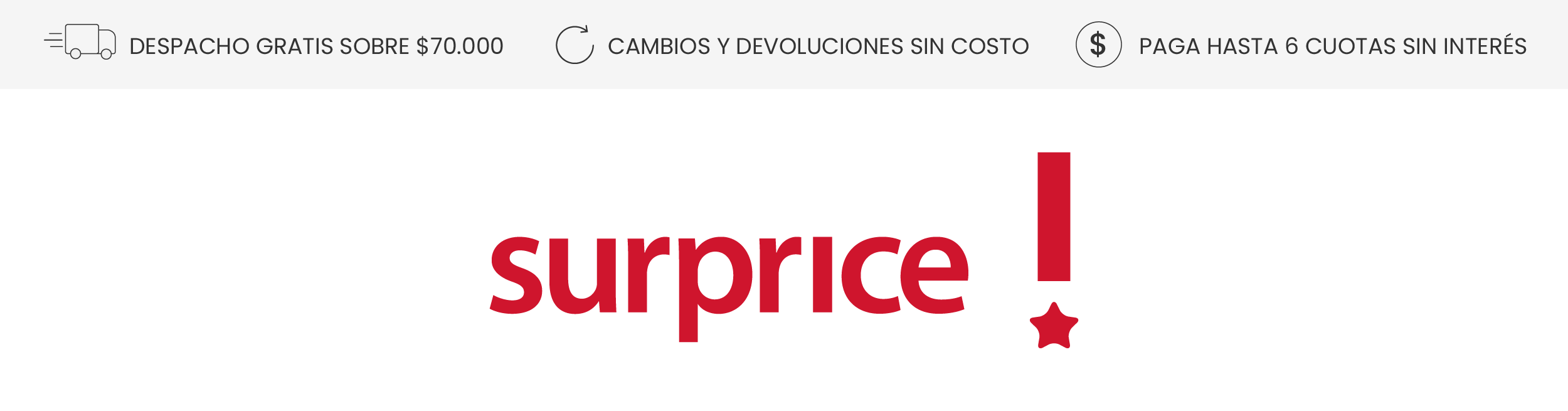 Encuentra en tiendas Surprice y en Surprice.cl las mejores marcas al mejor precio.