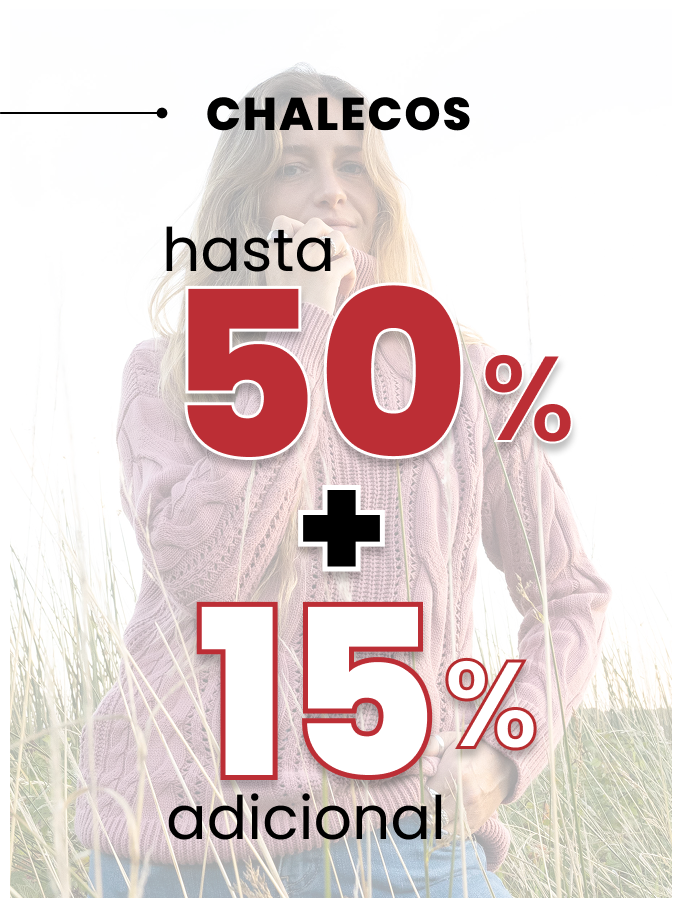 Oferta | Chalecos hasta 50% dcto + 15% extra