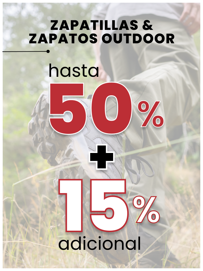 Oferta | Zapatillas y Zapatos Outdoor hasta 50% dcto + 15% extra