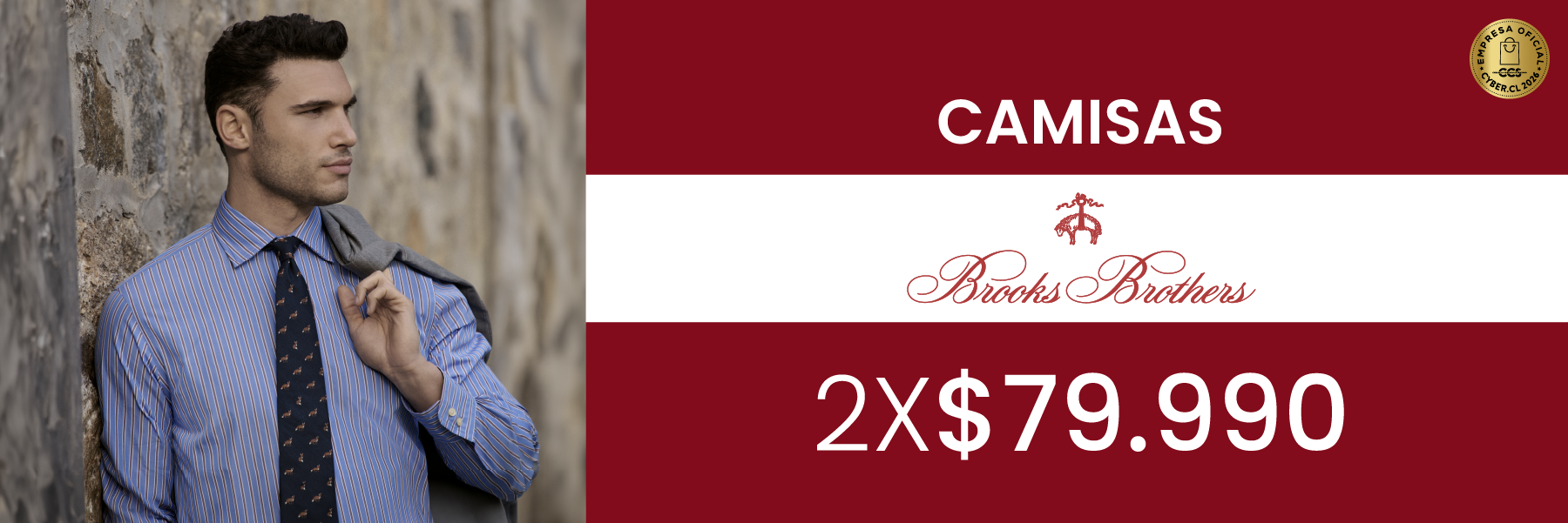 Cyber Day | Camisas Brooks Brothers 2x$79.990