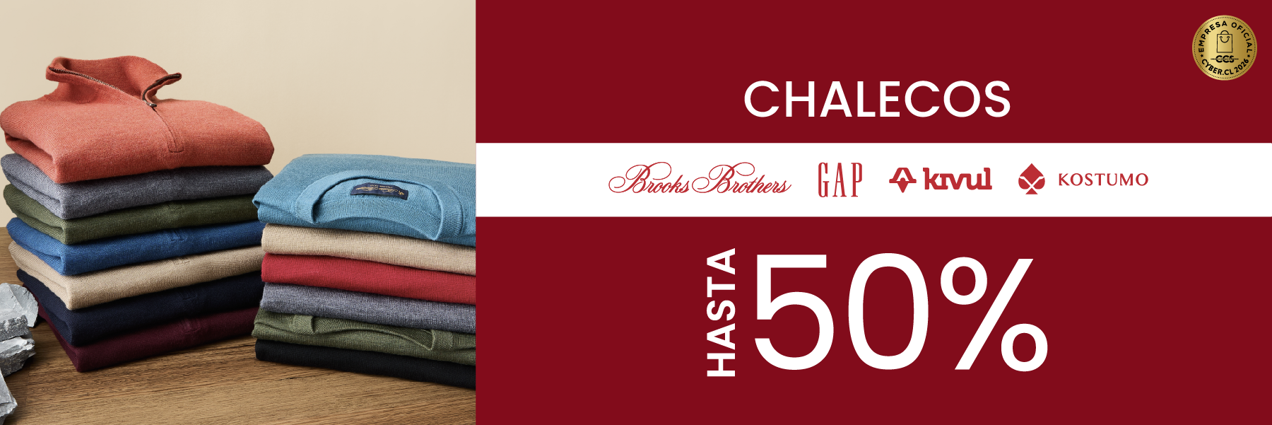 Cyber Day | Chalecos hasta 50%
