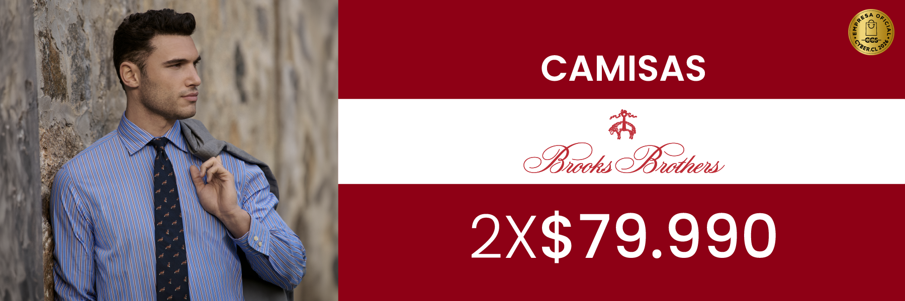 Cyber Day | Camisas Brooks Brothers 2x79.990