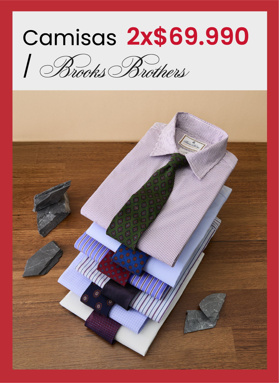 Surprice | Camisas Brooks Brothers 2x$69.990