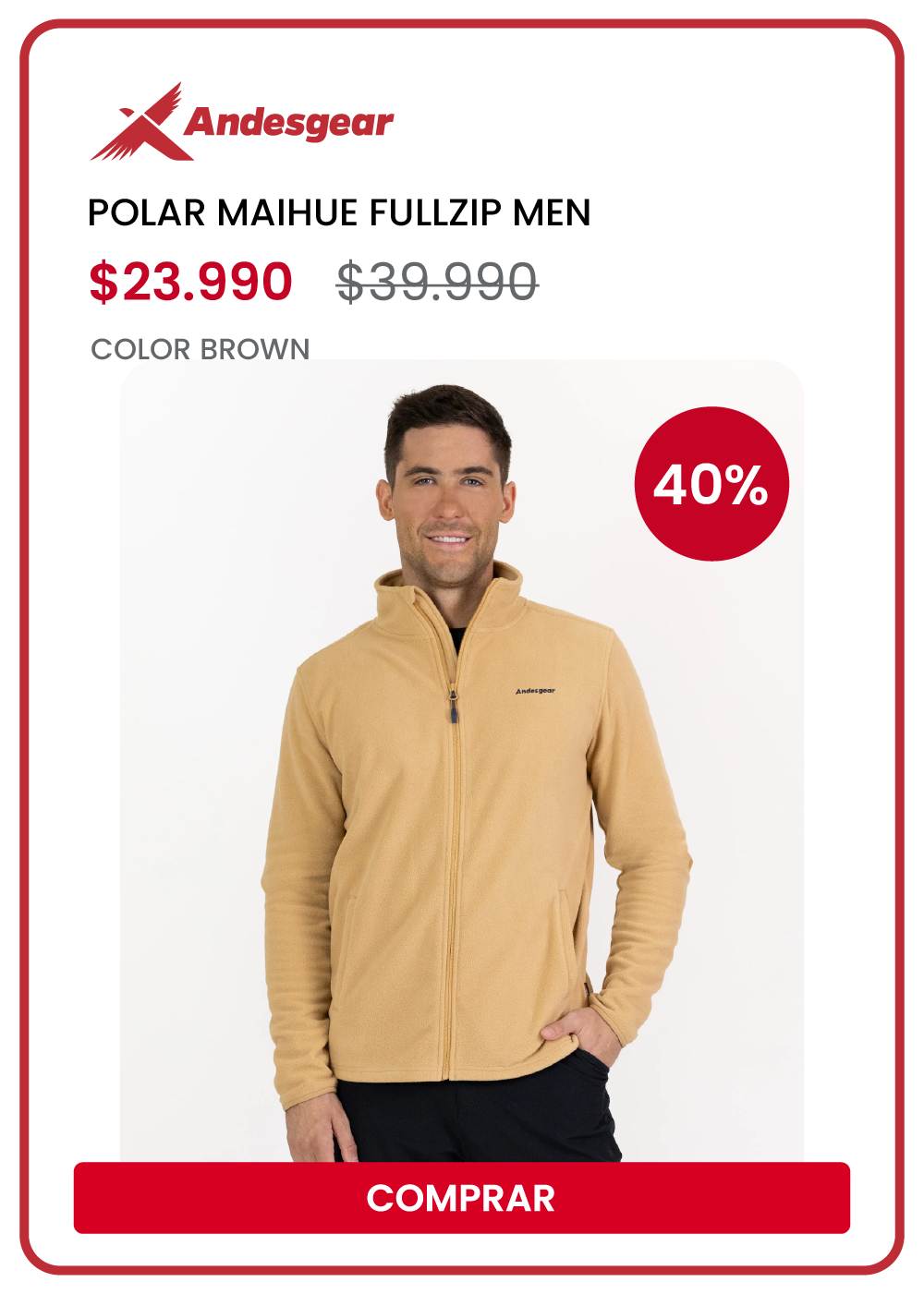 Surprice | Polar Maihue Fullzip Hombre