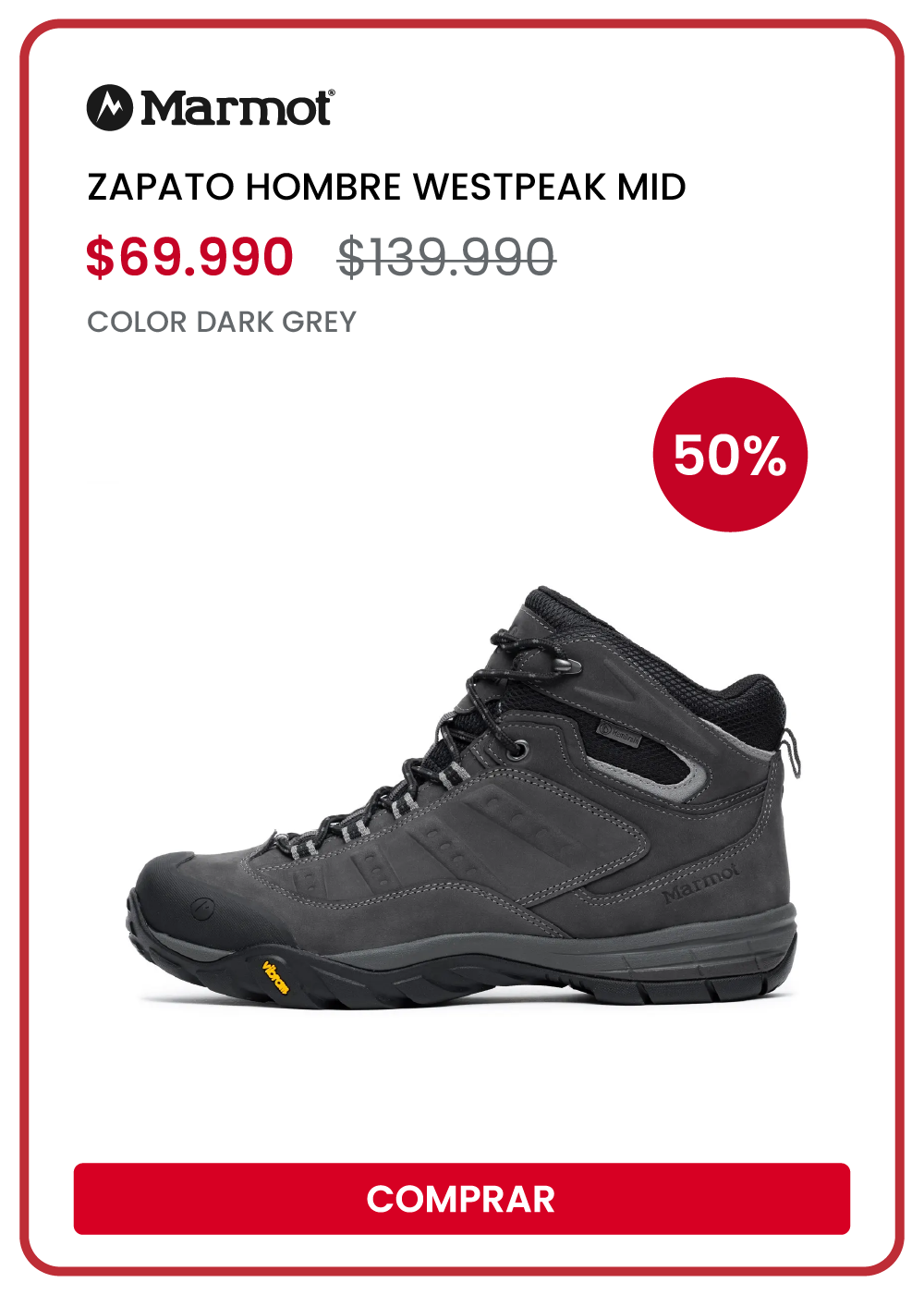 Surprice | ZAPATO HOMBRE WESTPEAK MID MARMOT