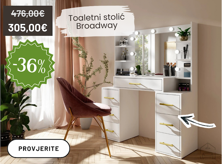 an image of a wooden dresser with a mirror and a plant