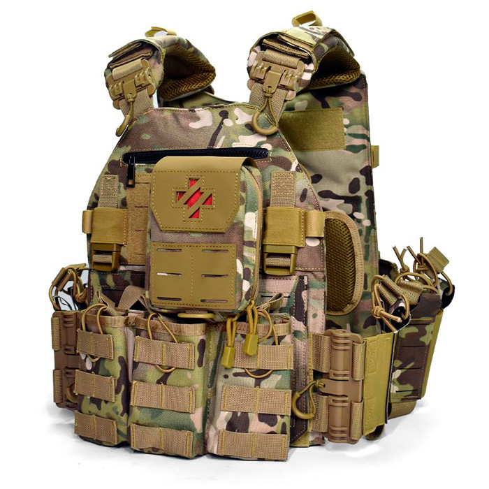 TacSpec Agile LCS QR Plate Carrier Vest w/ Pouches - Various - TacSpec Agile LCS QR Plate Carrier Vest w/ Pouches - Various : Colour - OD