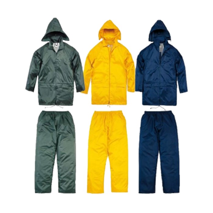 Rubberised Rain Suit - Various Colours