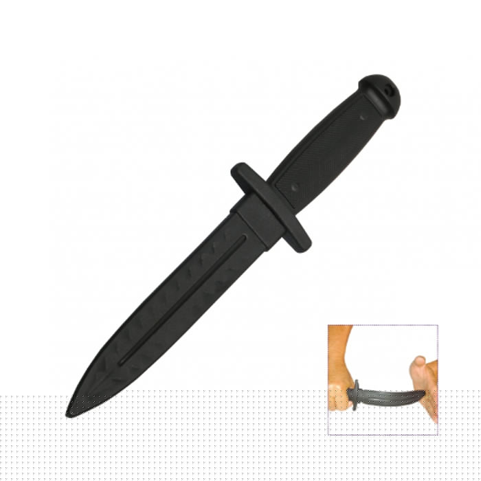 DZI Rubber Training Knife 31cm - Black