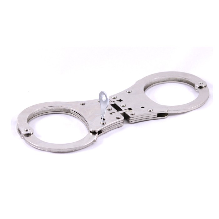 Double Link Nickel Plated Handcuffs