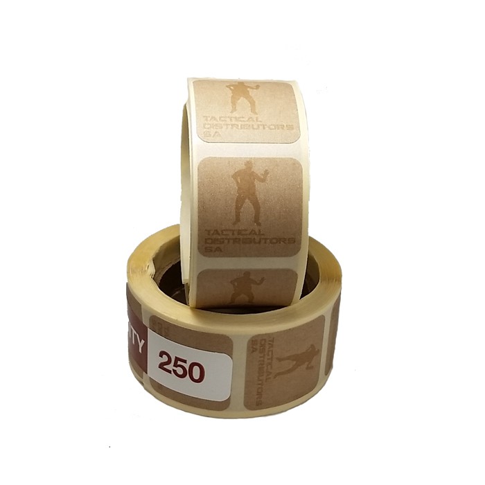 24mm x 24mm Buff Target Patches - Roll of 250