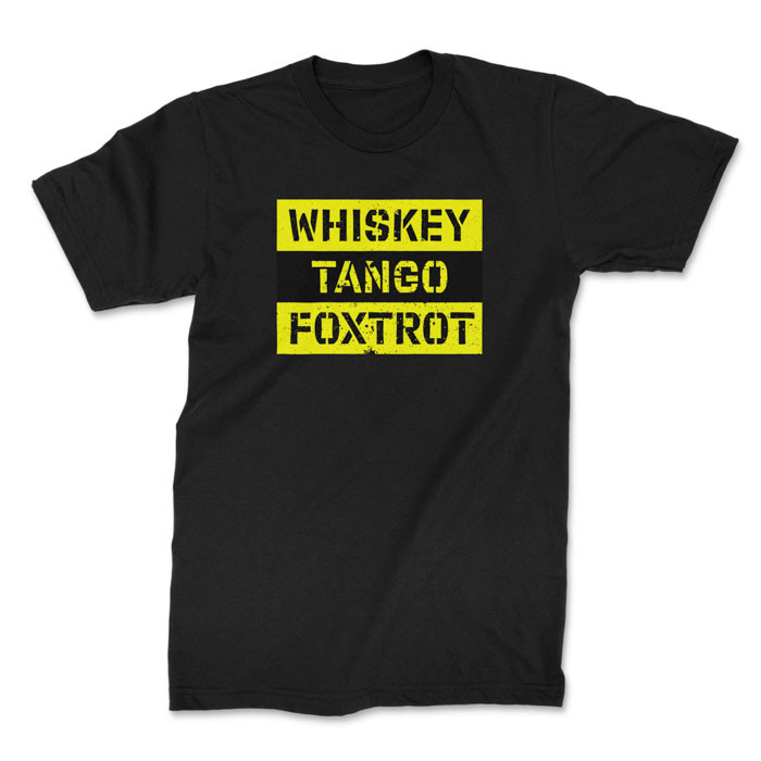TON "Whiskey Tango Foxtrot" Unisex Premium T-Shirt - Black