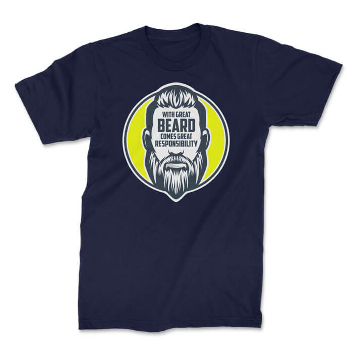 TON "With Great Beard - Modern Man" Unisex Premium T-Shirt