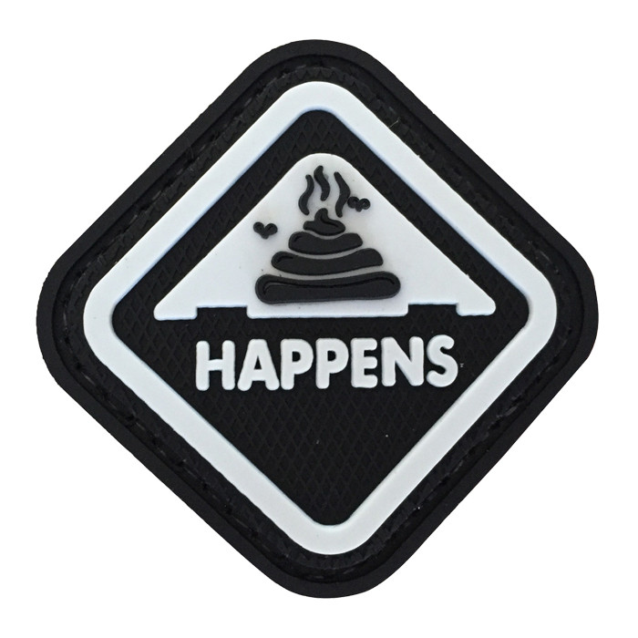 TacSpec "Sh*t Happens" PVC Velcro Patch