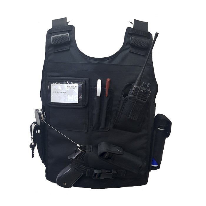 Reaction Officer Steel AK Plate Front & Back Multi-Pouch Bulletproof Vest - Various