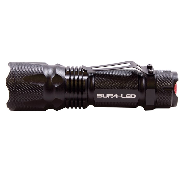 Supa LED Caracal 5W LED Tactical Flashlight w/Clip and 3 x AAA