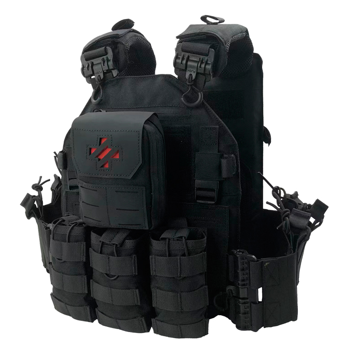 TacSpec Agile LCS QR Plate Carrier Vest w/ Pouches - Various - TacSpec Agile LCS QR Plate Carrier Vest w/ Pouches - Various : Colour - OD