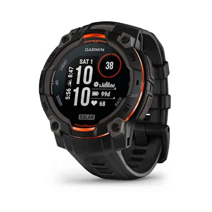 Garmin Instinct 3 – 45 mm - Solar Smart Watch - Black/Black Band