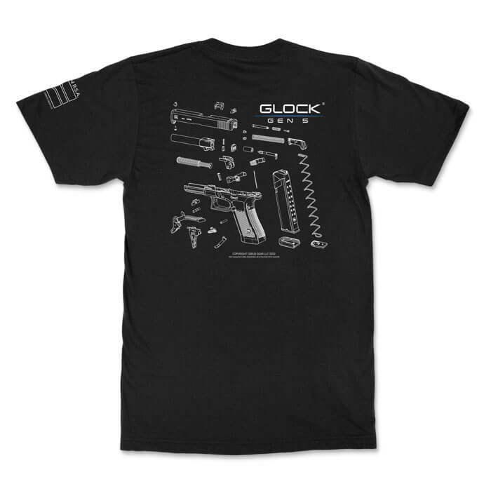 Cerus Gear Glock Gen 5 Schematic Premium T-Shirt - Black