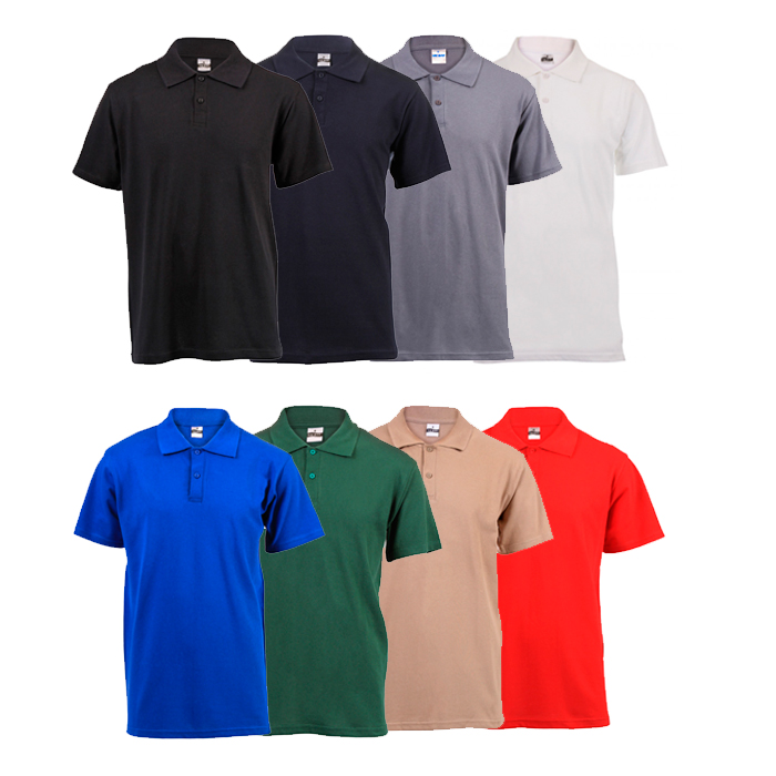 180g Plain Pique Knit Men's Polo Golf Shirt - Various