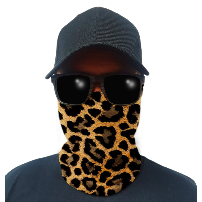 Multi-Use Tubular Bandana/Gator Face Shield - Cheetah