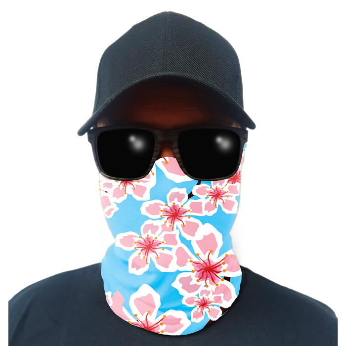Multi-Use Tubular Bandana/Gator Face Shield - Blossoms