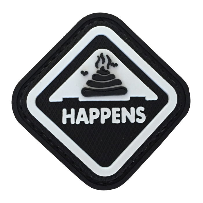 TacSpec "Sh*t Happens" PVC Velcro Patch