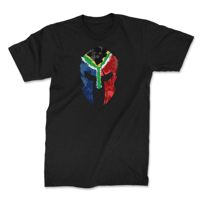 TON "SA Flag Spartan" Unisex Premium T-Shirt - Black