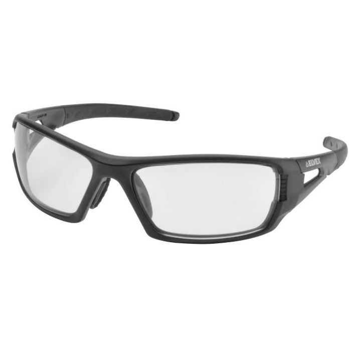 Elvex Rimfire Ballistic Sunglasses AF/PC Lens, Matte Black Frame - Clear