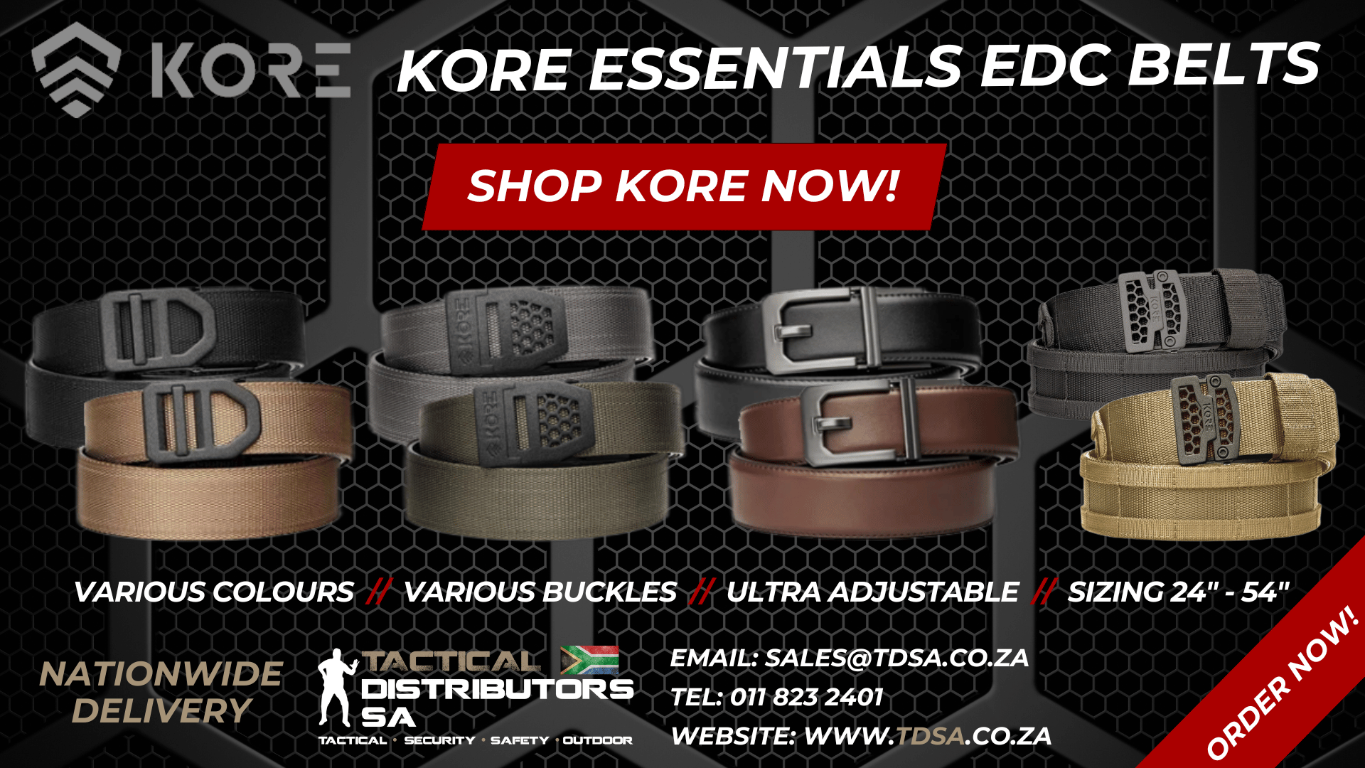 Kore Essentials Belts
