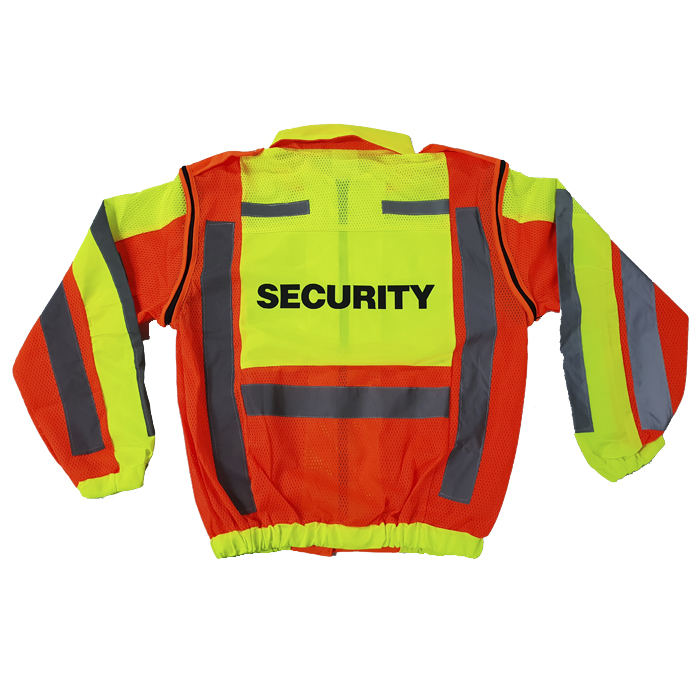 "SECURITY" Branded Metro Reflective Jacket with Detachable Sleeves